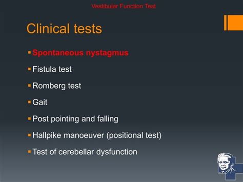 Vestibular Function Test | PPT