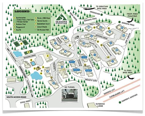 Map of Seasons on Mount Snow