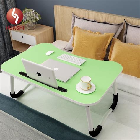 Laptop computer desk bed desk collapsible lazy dormitory simple table small children folding ...