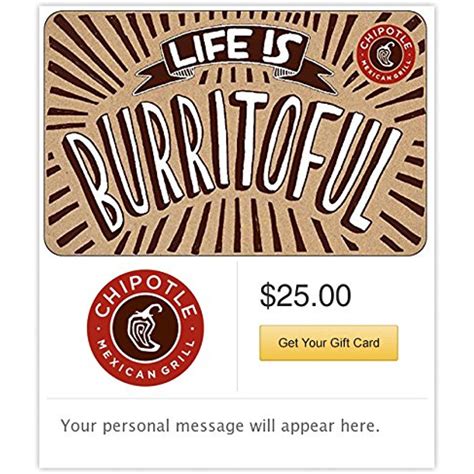 Chipotle Gift Card - E-mail Delivery -- See this great product. (This is an affiliate link) # ...