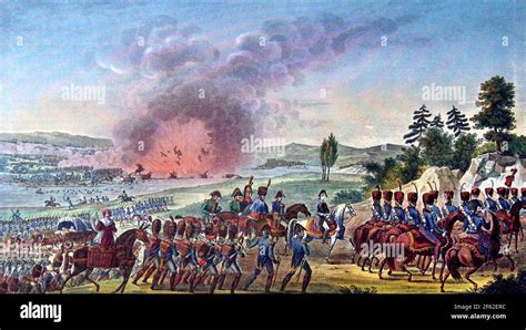 Retreat of Napoleon, Battle of Leipzig, 1813 Stock Photo - Alamy