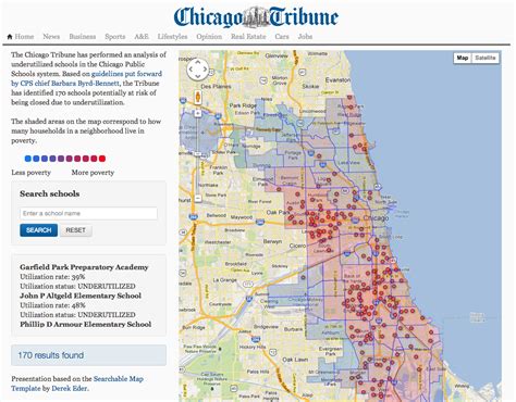 Chicago School Closings Map - Park Boston Zone Map