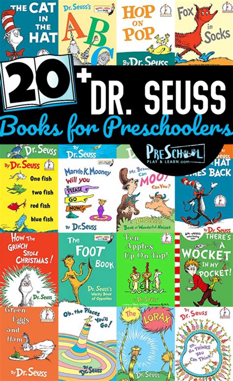 Dr Seuss Books List for Preschoolers