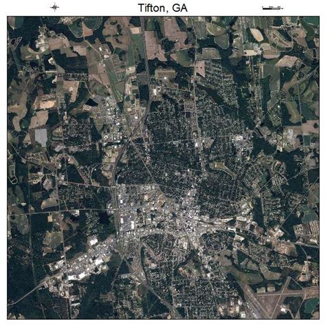 Aerial Photography Map of Tifton, GA Georgia