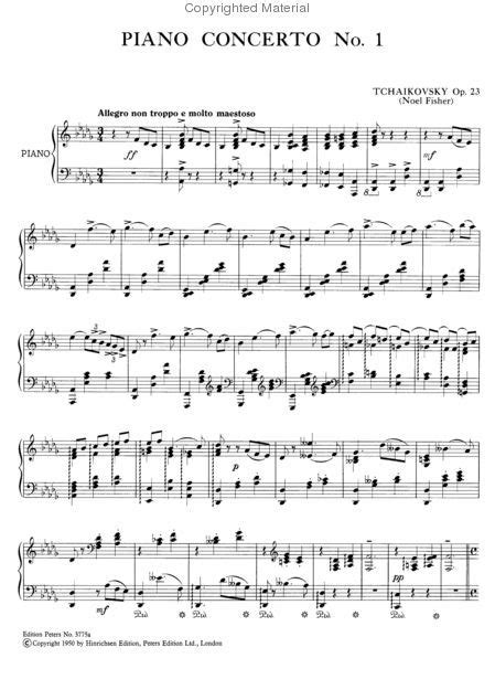 Piano Concerto No.1 In Bb Minor Sheet Music By Peter Ilyich Tchaikovsky ...