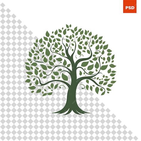 Premium PSD | Ecology tree vector logo design template nature and ...