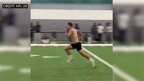 Louis Rees-Zammit NFL testing: Former rugby player shows off speed in ...