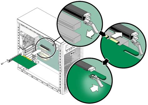 Removing and Installing a PCIe2 x16 Card (Sun Ultra 27 Workstation Service Manual)