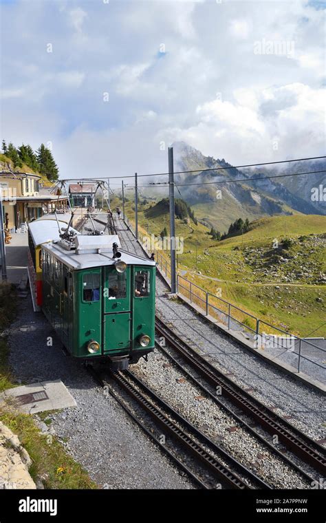 schynige platte railway;electric locomotive;wilderswil;switzerland Stock Photo - Alamy