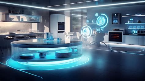 Premium AI Image | Futuristic Internet connected smart home with various devices house