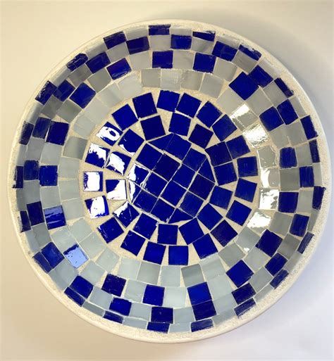 MOSAIC Bowl Stained Glass Bowl. Mosaic Glass Tiles. Display - Etsy