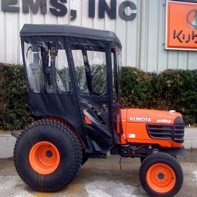 Cab Enclosure for Kioti CK Series Tractors with Folding Rollbar. Fits ...