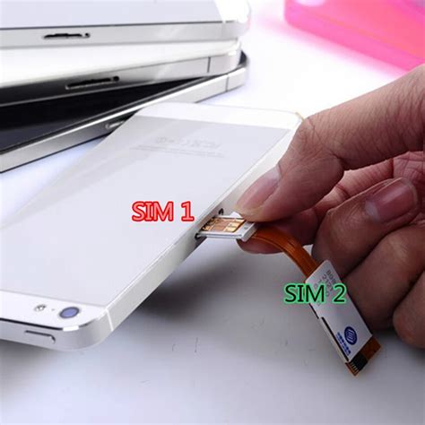 New arrival Dual 2 Sim Card Slot For For Android For iPhone 5 5s 6 ...