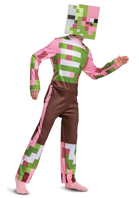 Child Minecraft Zombie Pigman Classic Costume | Minecraft Costumes