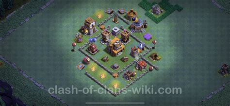 Best Builder Hall Level 4 Anti 2 Stars Base with Link - Clash of Clans - BH4 Copy, #62