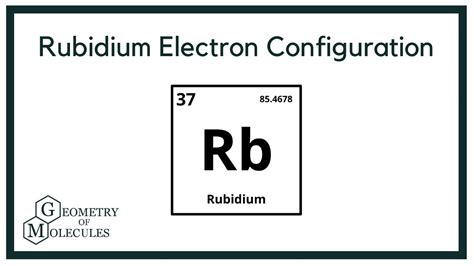 Rubidium Electron Configuration