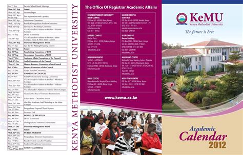 Academic Calendar - Kenya Methodist University