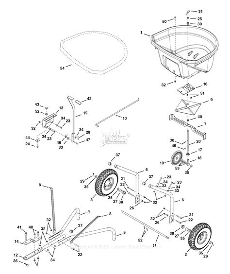 Agri-Fab 45-0527 110 lb. Tow Spreader Parts Diagram for Parts List