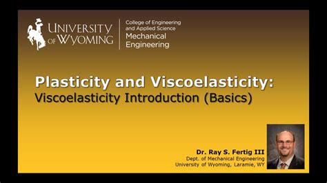 3-1a: Viscoelasticity Introduction (Basics) - YouTube