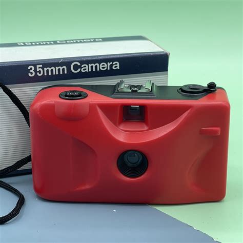 Fun little red toy film camera. Circa 1990s. Film... - Depop