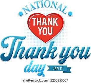 Happy National Thank You Day Banner Stock Vector (Royalty Free) 2253255307 | Shutterstock