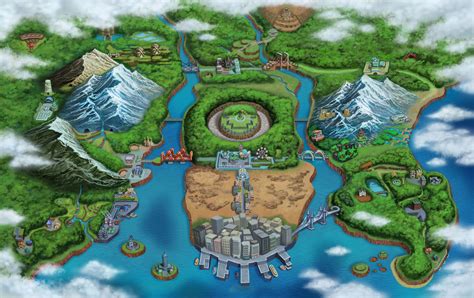 Unova Region Full Map by JcFerggy on DeviantArt