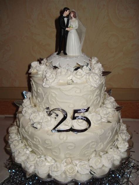 25th Wedding Anniversary Cake Ideas Wedding Cake - Cake Ideas by ...