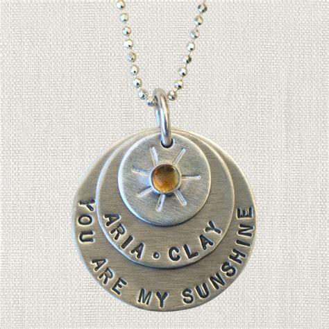 You Are My Sunshine Custom Name Necklace