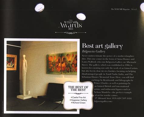 Belgravia Gallery - Best Art Gallery 2013 - Belgravia Gallery