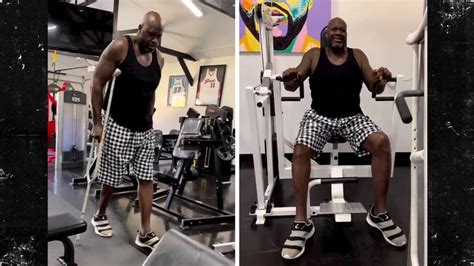 Shaquille O'Neal Hits The Gym Days After Hip Surgery