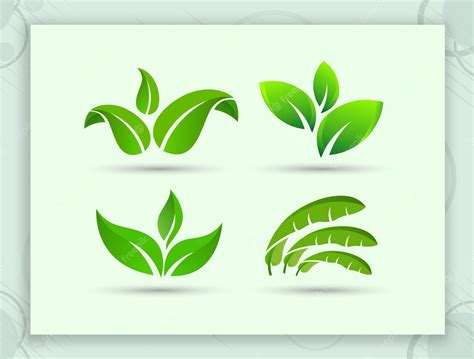 Premium Vector | Green leaf vector element design