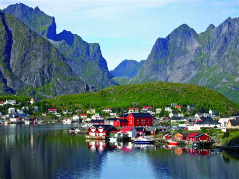 Download Lofoten Man Made Village HD Wallpaper