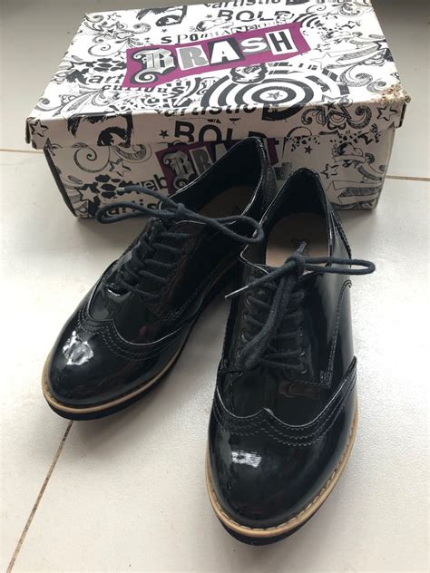 Black Oxford Shoes, Women's Fashion, Footwear, Loafers on Carousell