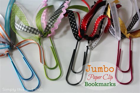 Simply This and that: Jumbo Paper Clip Bookmarks