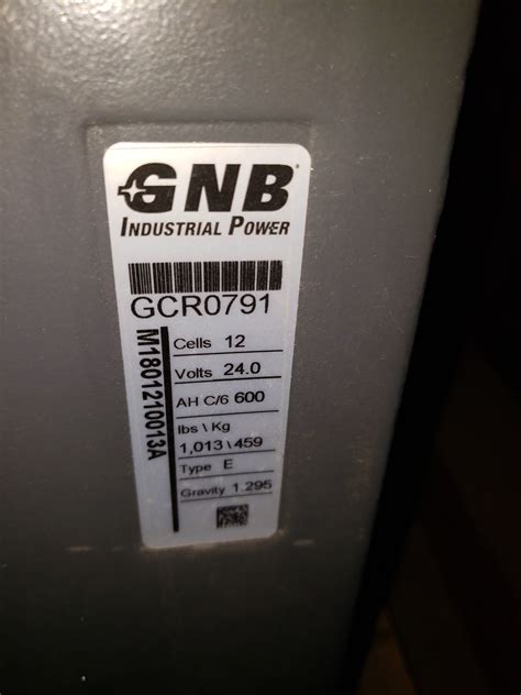 GNB FORKLIFT BATTERY 24 VOLT