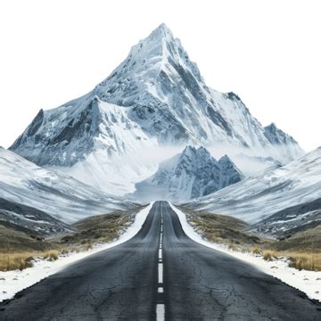 Road To Snowy Mountain Set, Road, Mountain, Top PNG Transparent Image and Clipart for Free Download