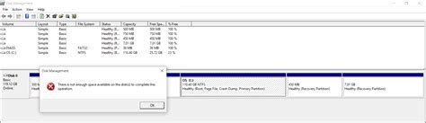 windows 10 - Cannot shrink C: partition: Not enough space - Super User