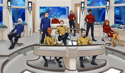 Crew of the USS Saratoga by SeekHim on DeviantArt | Star trek artwork, Star trek, Pop culture