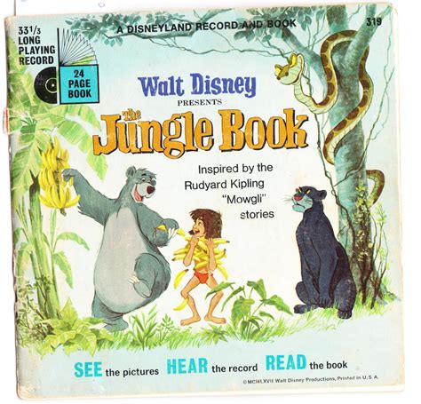 Walt Disney Presents: The Jungle Book with Songs from the Film : Book and Record by Walt Disney ...