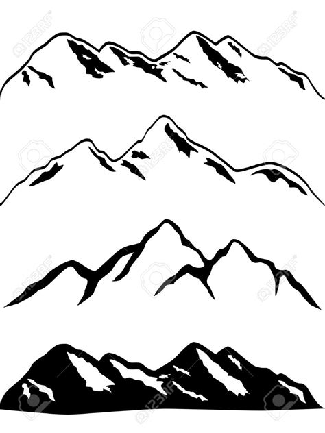 Easy To Draw Cartoon Mountains