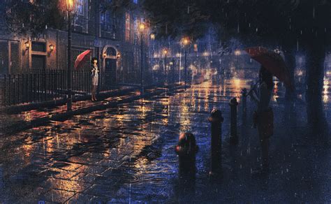 Rainy City Anime Wallpapers - Top Free Rainy City Anime Backgrounds ...