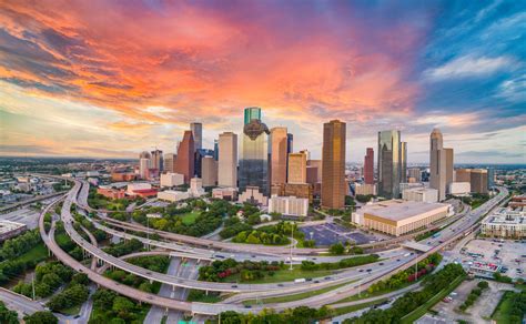 Houston, Texas, USA Drone Skyline Aerial Panorama | The Home Inspectors