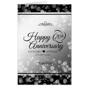 Platinum Wedding Anniversary Cards | Zazzle