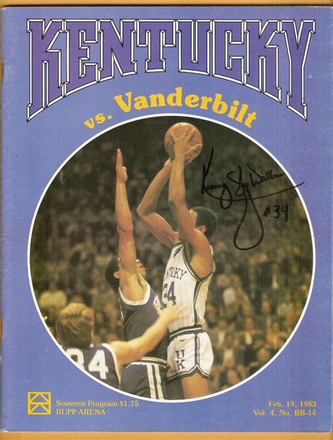 Kenny Walker Kentucky Wildcats AUTO Signed 1983 Program A56 -- mvp-memorabilia : Free Download ...