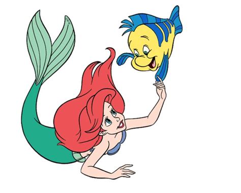 Ariel and Flounder | Disney princess art, Coloring pages, The little ...