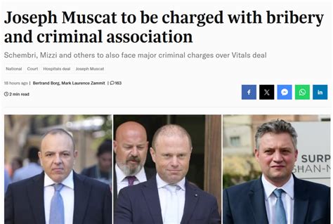 Malta’s Vast Corruption Scandal: Former Prime Minister Joseph Muscat ...