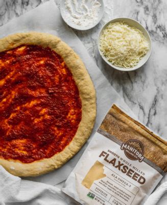 Quick & Easy Pizza Dough with Flaxseed - Manitoba Flax Seed Milling Company