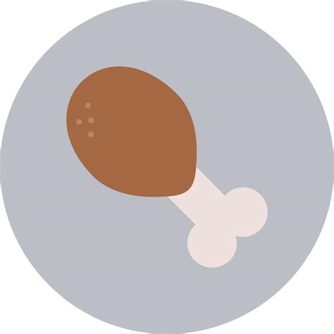 Chicken Leg Vector Icon 16519996 Vector Art at Vecteezy