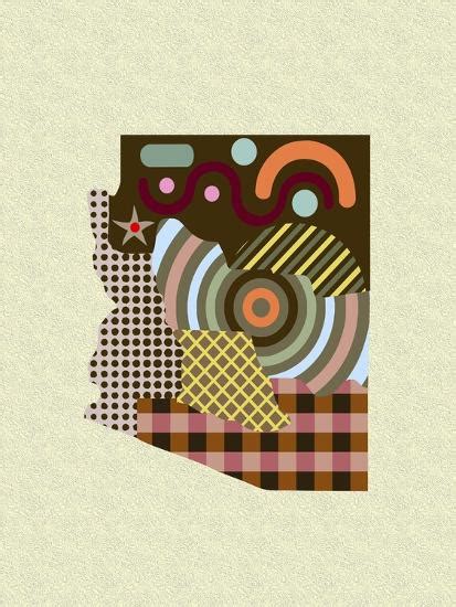 'Arizona State Map' Giclee Print - Lanre Adefioye | AllPosters.com