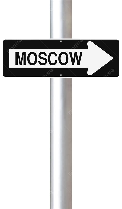 This Way To Moscow One Way, Arrow, Moscow, Directional Isolated PNG Transparent Image and ...